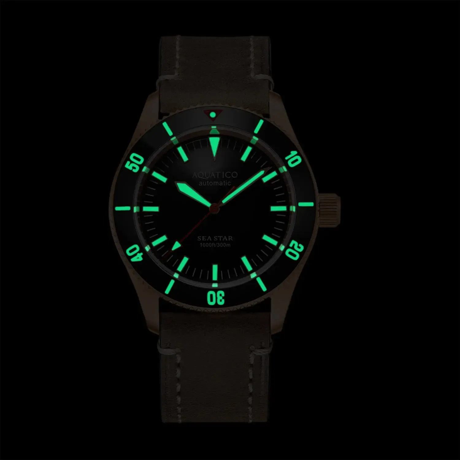Aquatico Bronze Sea Star Blue Dial Watch (NH35 No Date)